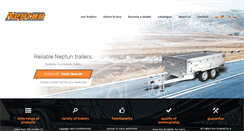 Desktop Screenshot of neptun-trailers.com