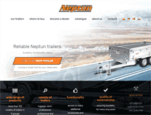 Tablet Screenshot of neptun-trailers.com